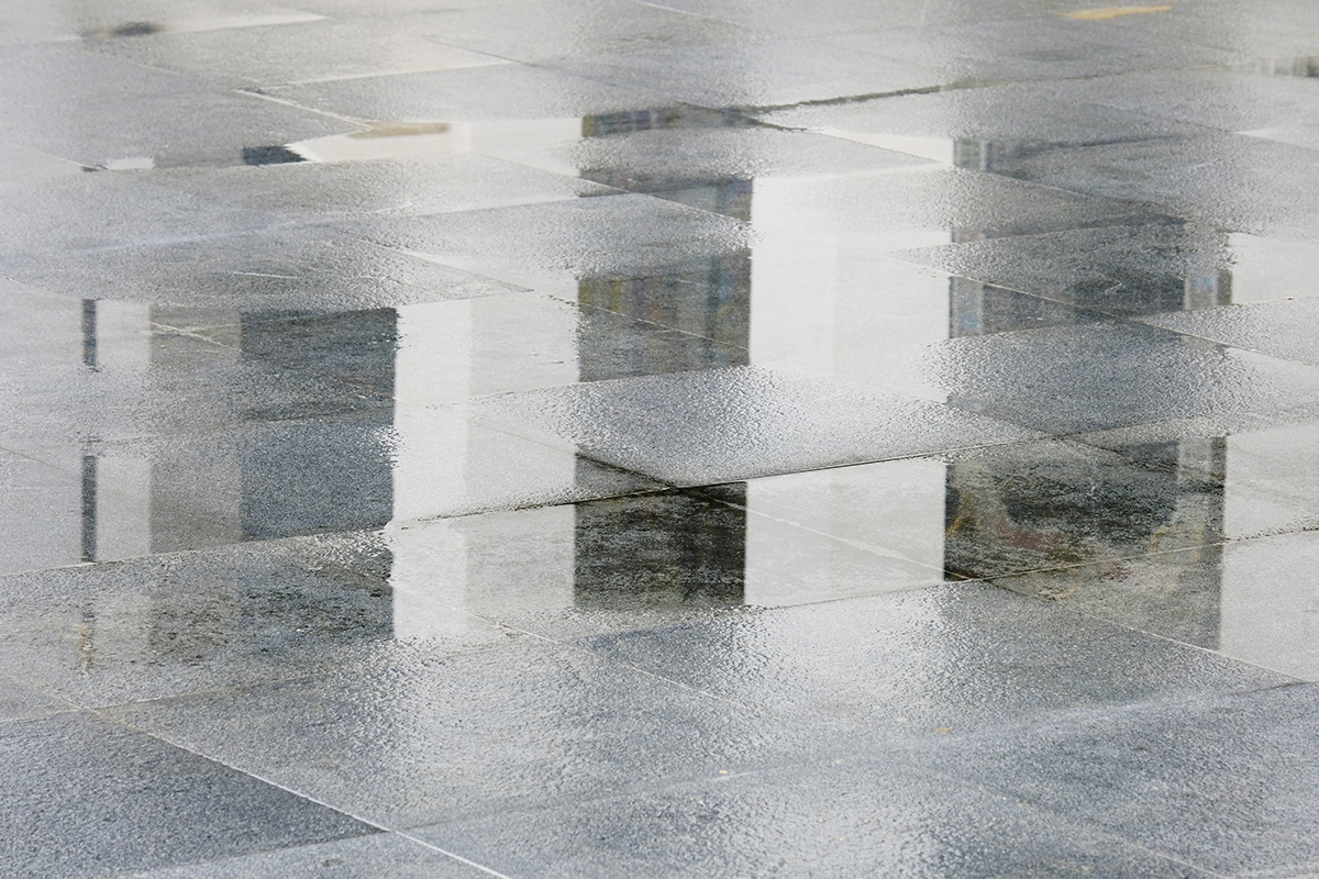 Wet floor that could require a premises liability attorney in Austin